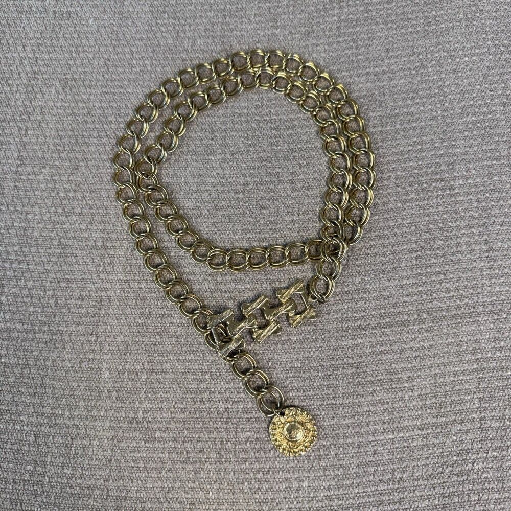 Vintage Gold Chain Belt Disco Boho One Size 561